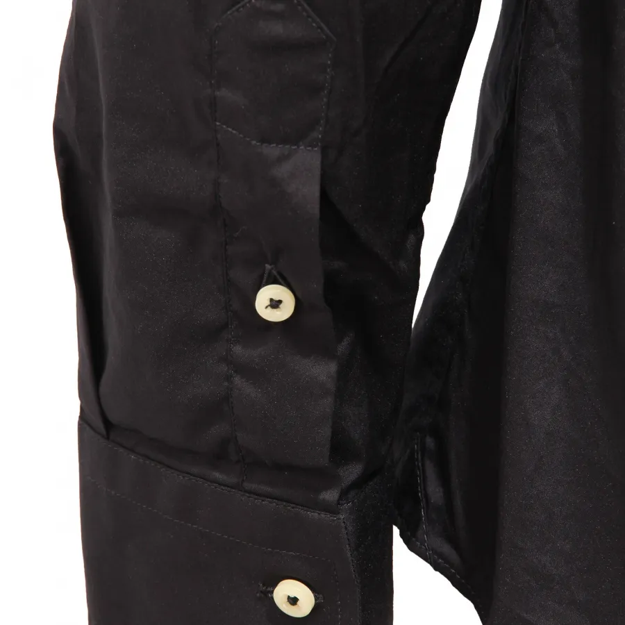 1174AG camicia uomo AT.P.CO ESSENTIAL black cotton shirt man