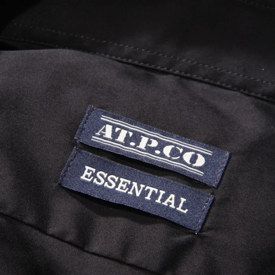 1174AG camicia uomo AT.P.CO ESSENTIAL black cotton shirt man
