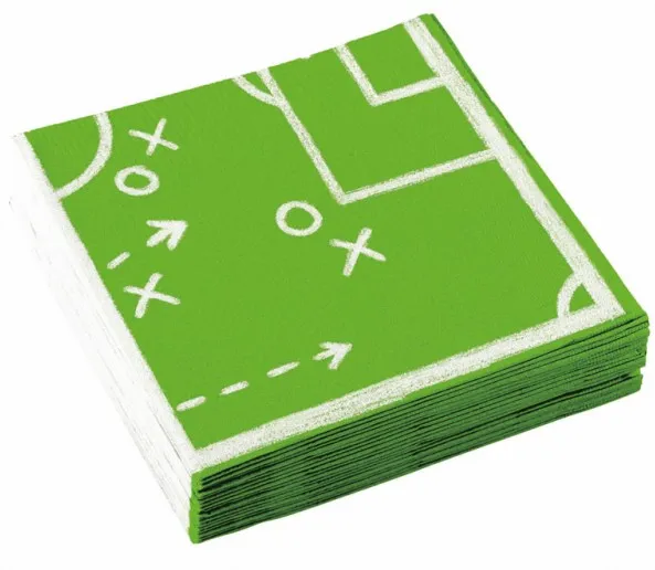 20 tovaglioli calcio 33cm