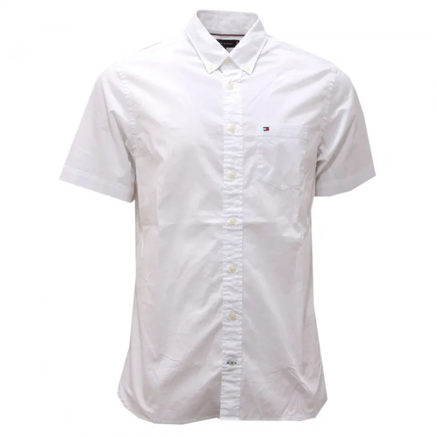 2991AF camicia uomo TOMMY HILFIGER REGULAR FIT white cotton shirt man