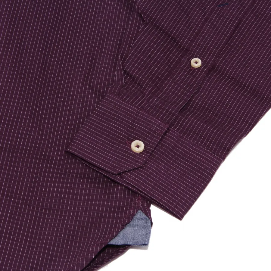 3676K camicia uomo U.S. POLO ASSN. SLIM FIT purple shirt cotton man