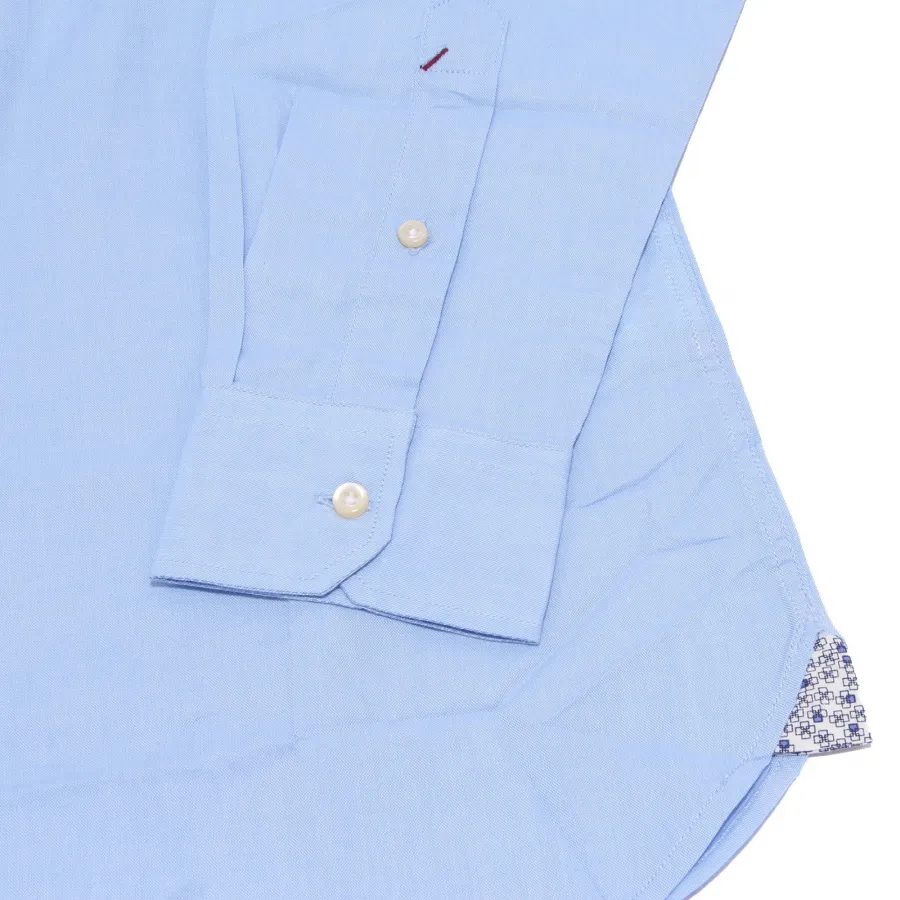 3726K camicia uomo U.S. POLO ASSN. SLIM FIT light blue shirt cotton man