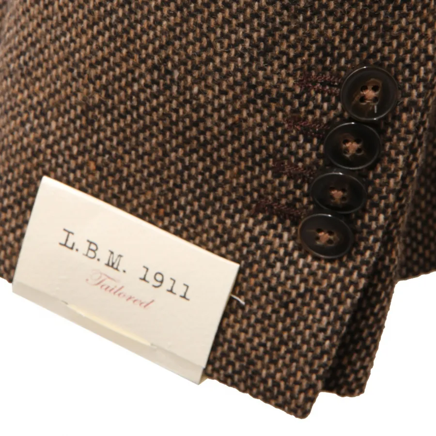 6237AD giacca uomo L.B.M. 1911 SLIM FIT beige/black mix wool jacket men