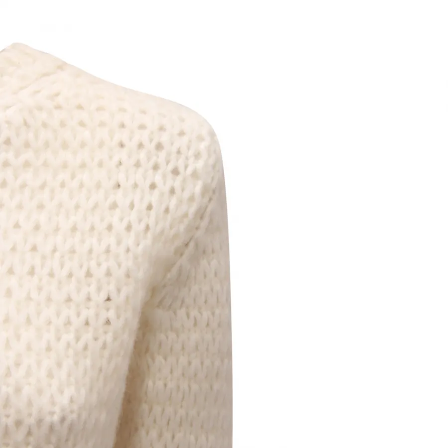 7909AV MAGLIONE DONNA CROCHE' WOMAN WOOL BLEND SWEATER