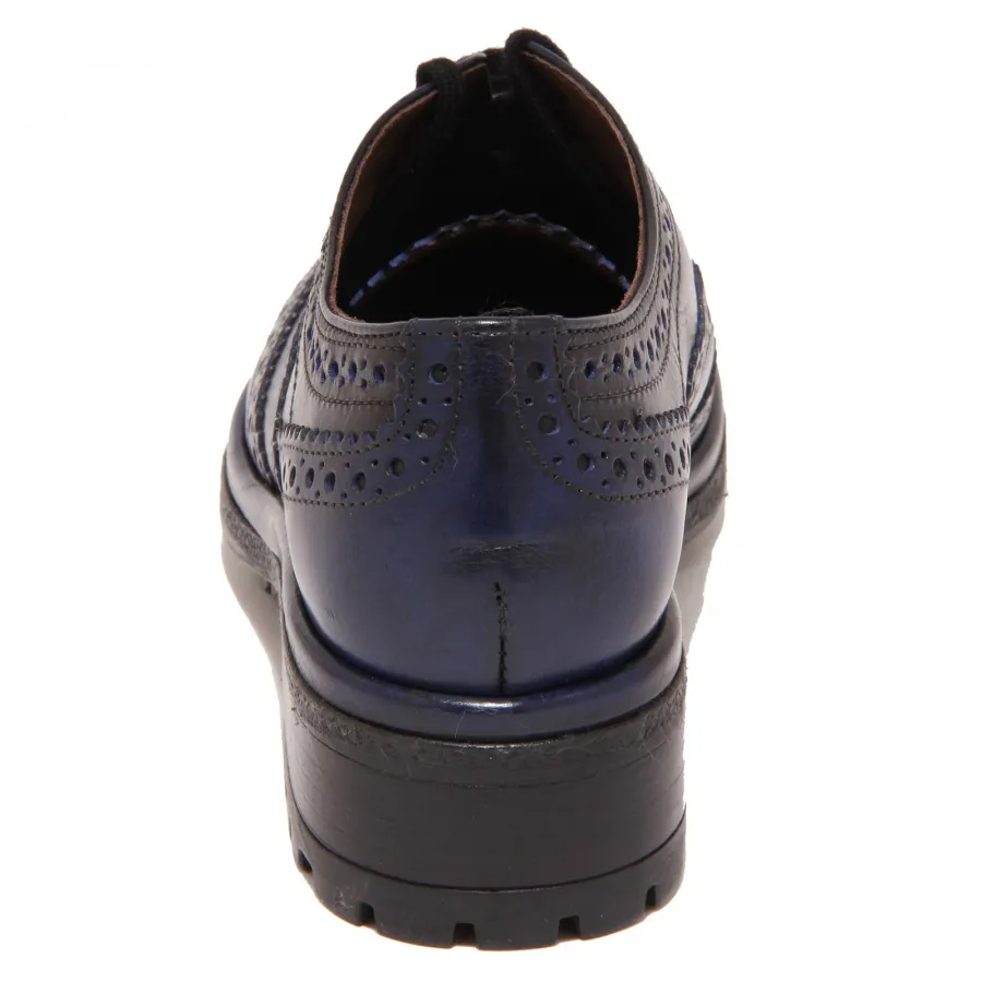 8475P scarpa all'inglese SAX ASTOR ABS blu scarpa donna shoe woman