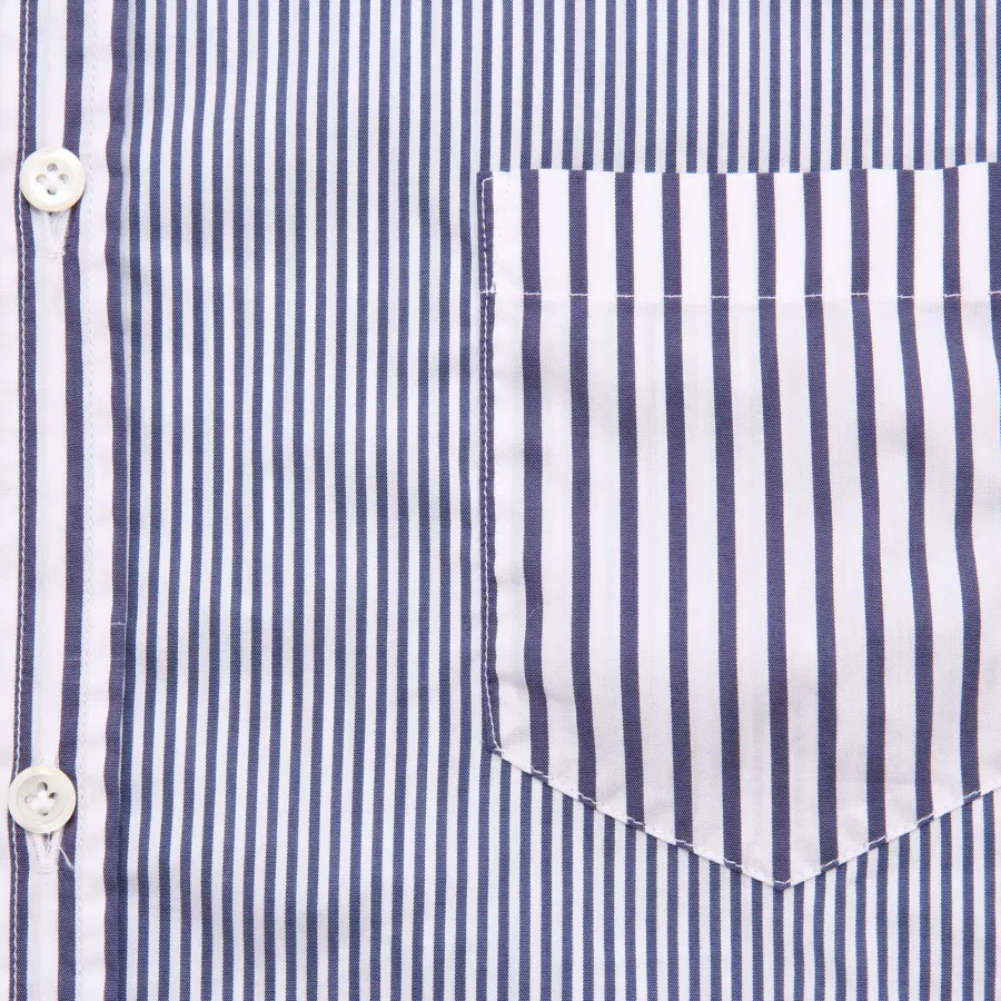 9603AE camicia uomo AGLINI blue/white cotton blend slim shirt man