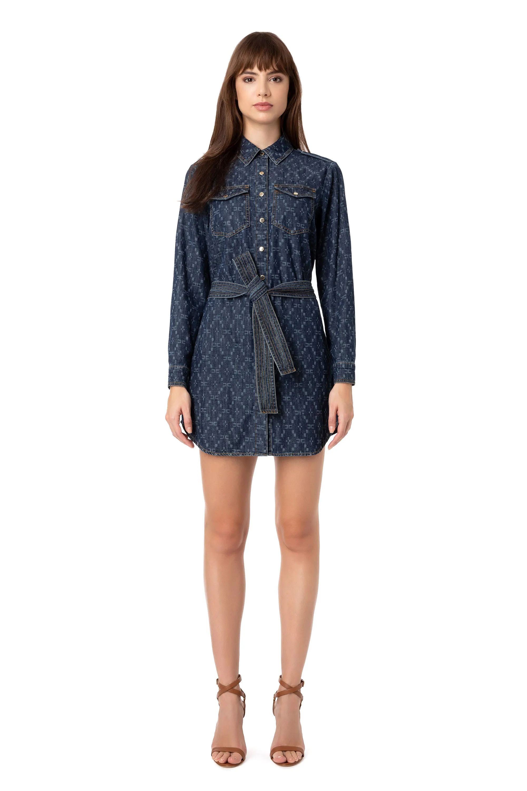 Abito camicia in denim