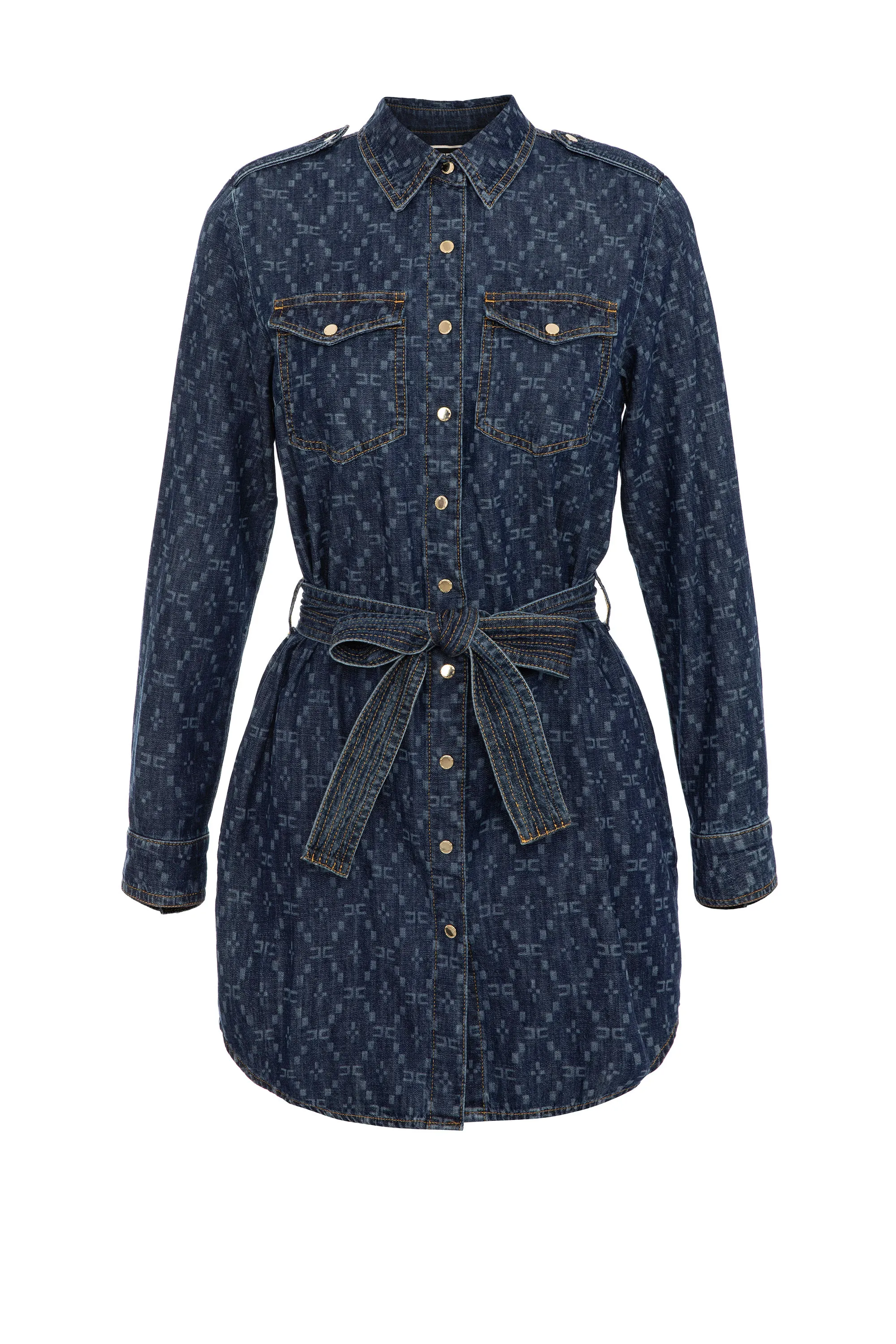 Abito camicia in denim
