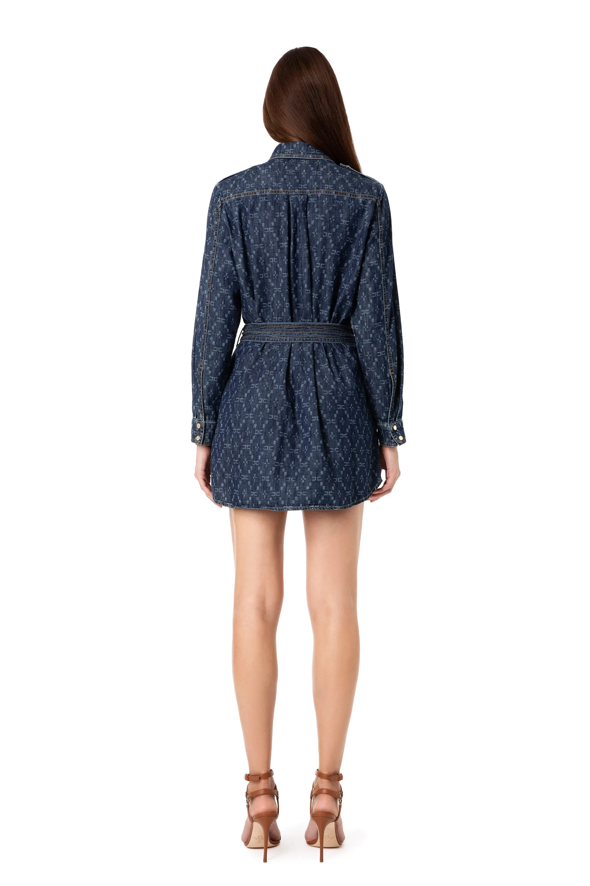 Abito camicia in denim