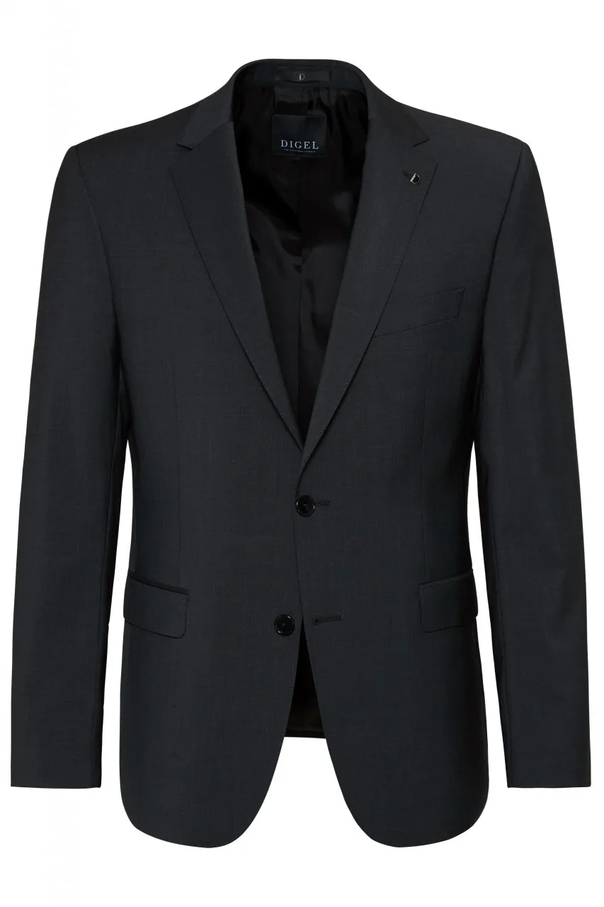 Abito grigio scuro digel drop sei modern fit in pura lana vergine marzotto super 100
