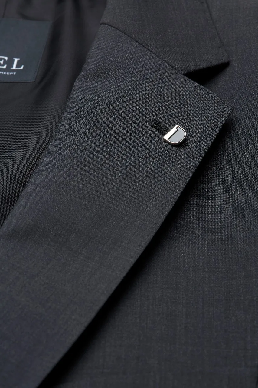 Abito grigio scuro digel drop sei modern fit in pura lana vergine marzotto super 100
