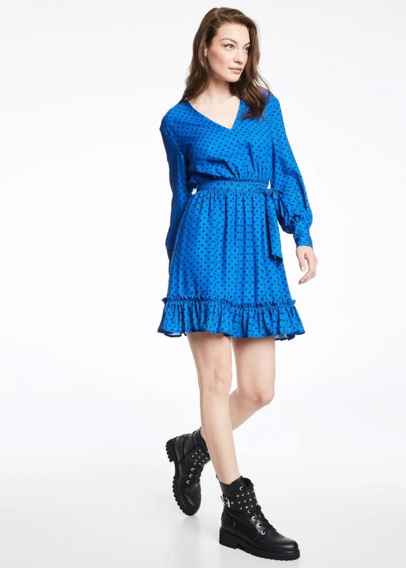 Abito in georgette a pois