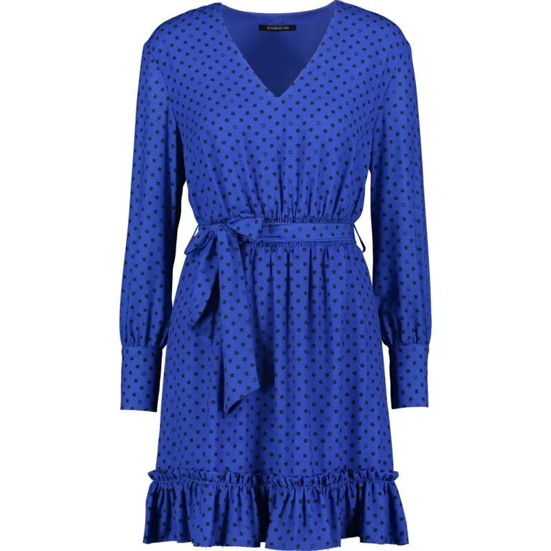 Abito in georgette a pois