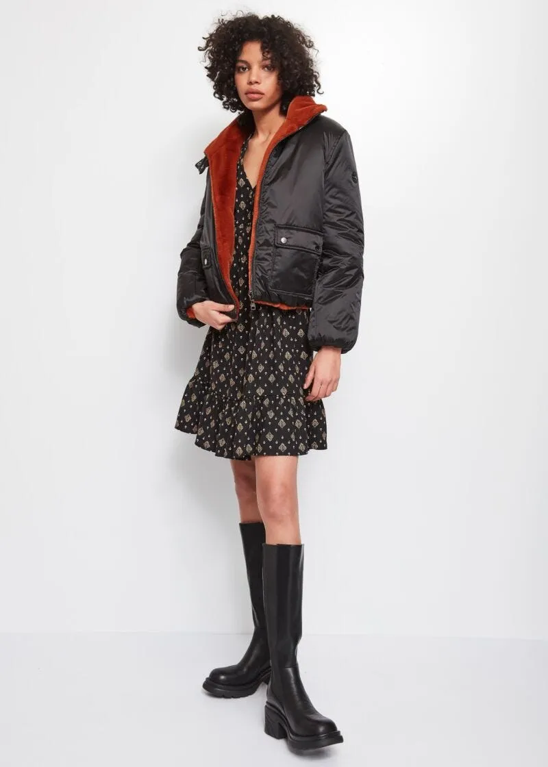 Abito in georgette con stampa