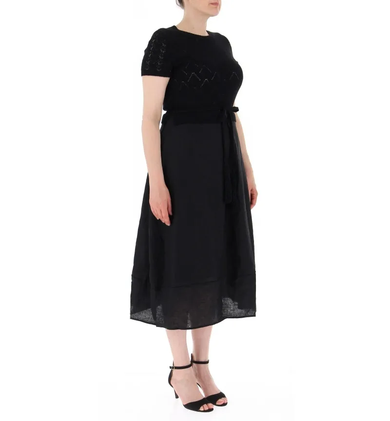 Abito in maglia/lino