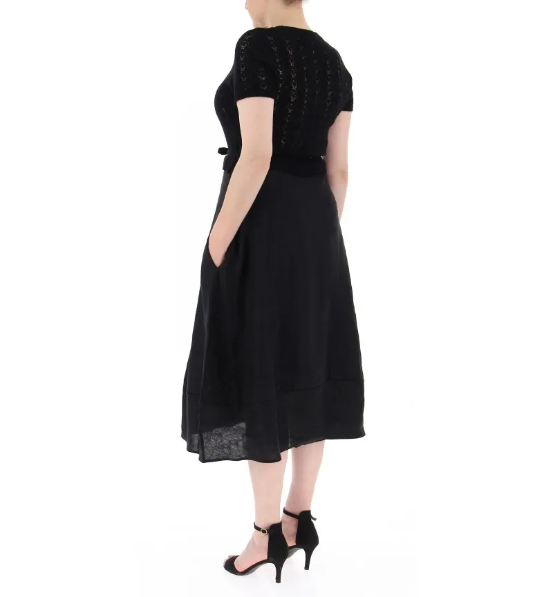 Abito in maglia/lino