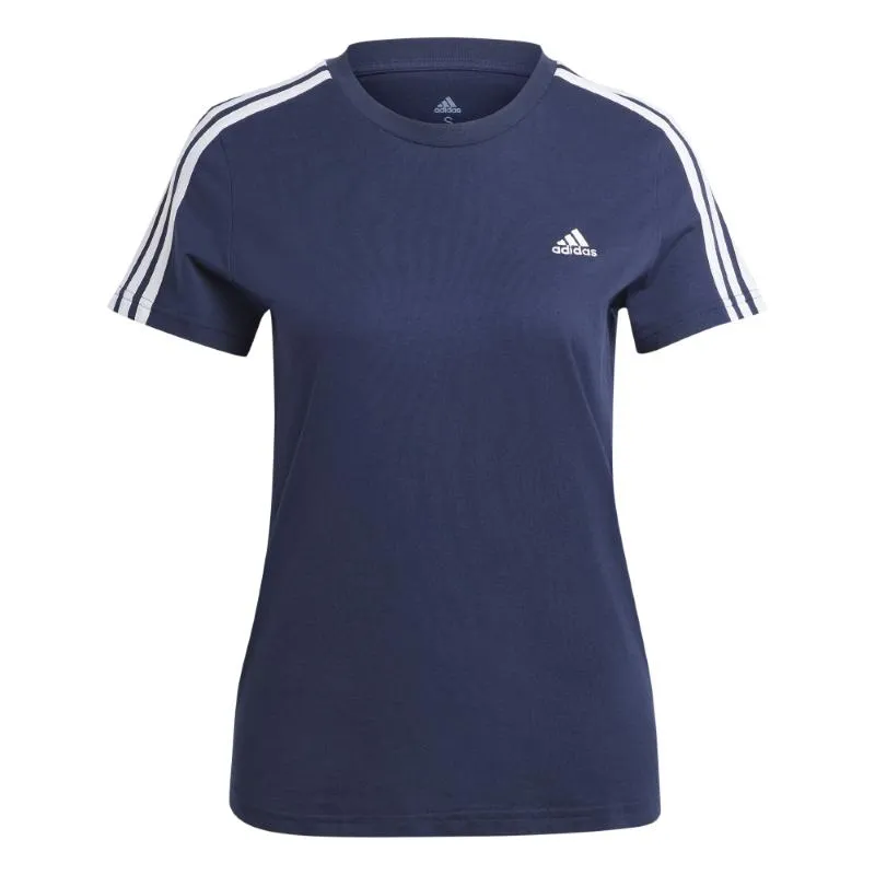 Adidas T-Shirt Loungewear Essemtials Slim 3-Stripes W