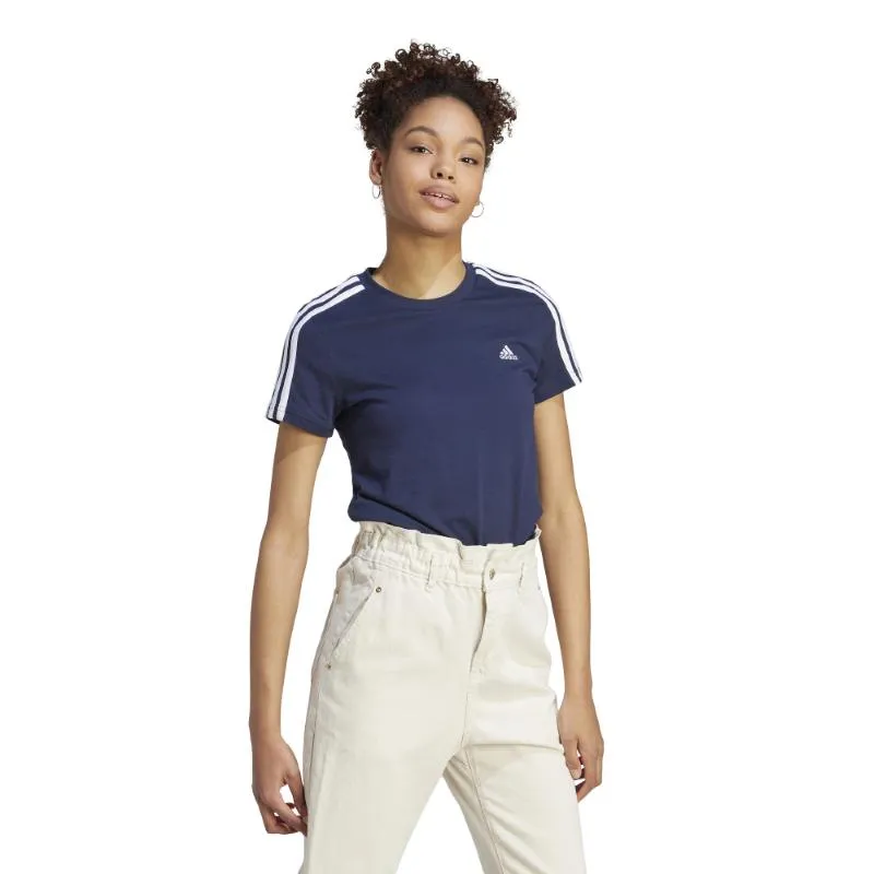 Adidas T-Shirt Loungewear Essemtials Slim 3-Stripes W