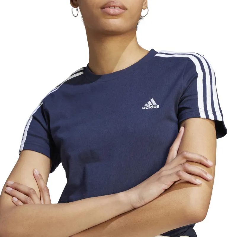 Adidas T-Shirt Loungewear Essemtials Slim 3-Stripes W