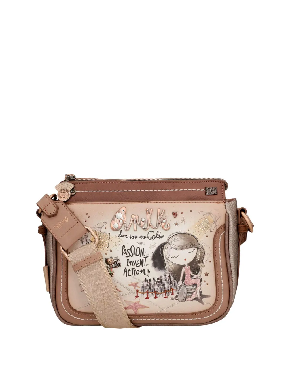 ANEKKE Borsa a Tracolla Donna - Cuoio modello 38703-062