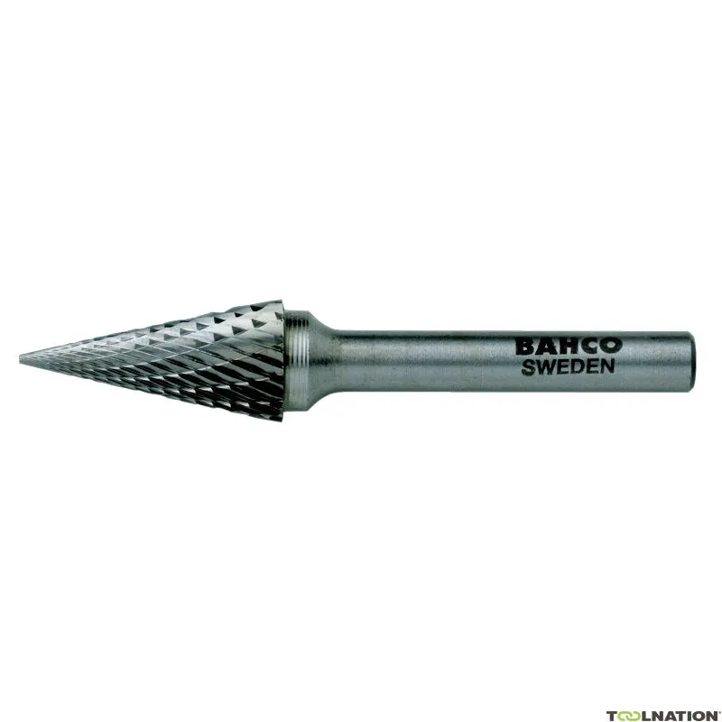 Bahco M1227M06 Frese in carburo di tungsteno con testa conica e naso appuntito