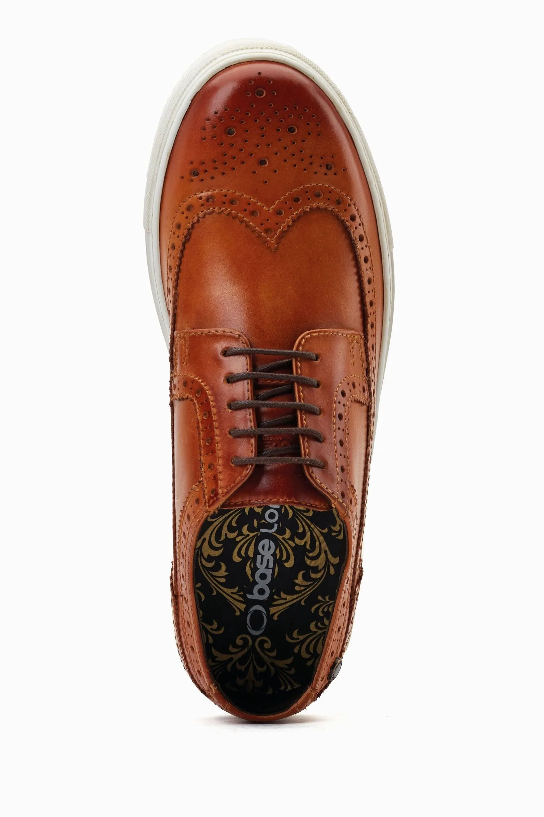 Base London - Topolino Marrone Pizzo - Scarpe da ginnastica stile brogue
