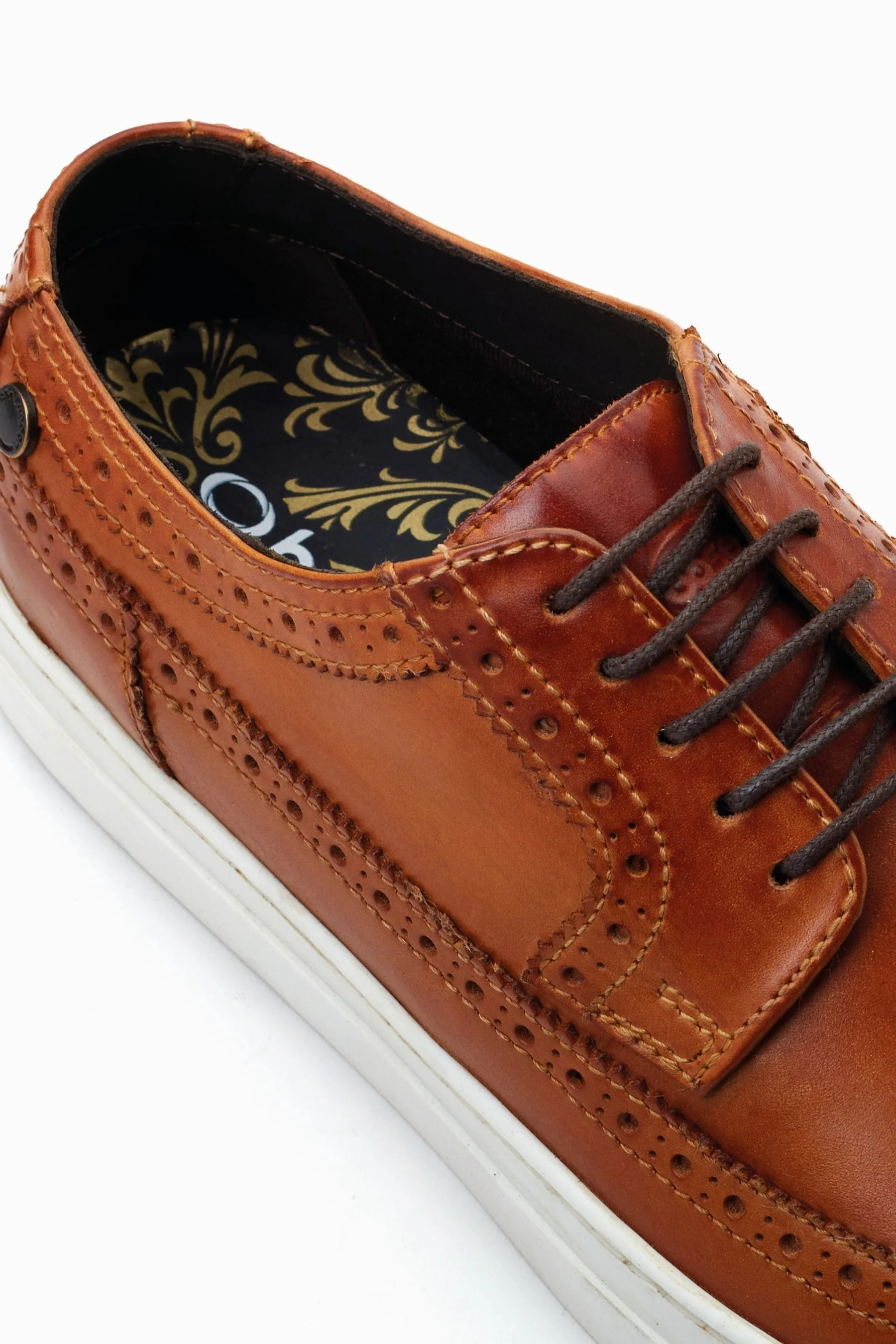 Base London - Topolino Marrone Pizzo - Scarpe da ginnastica stile brogue