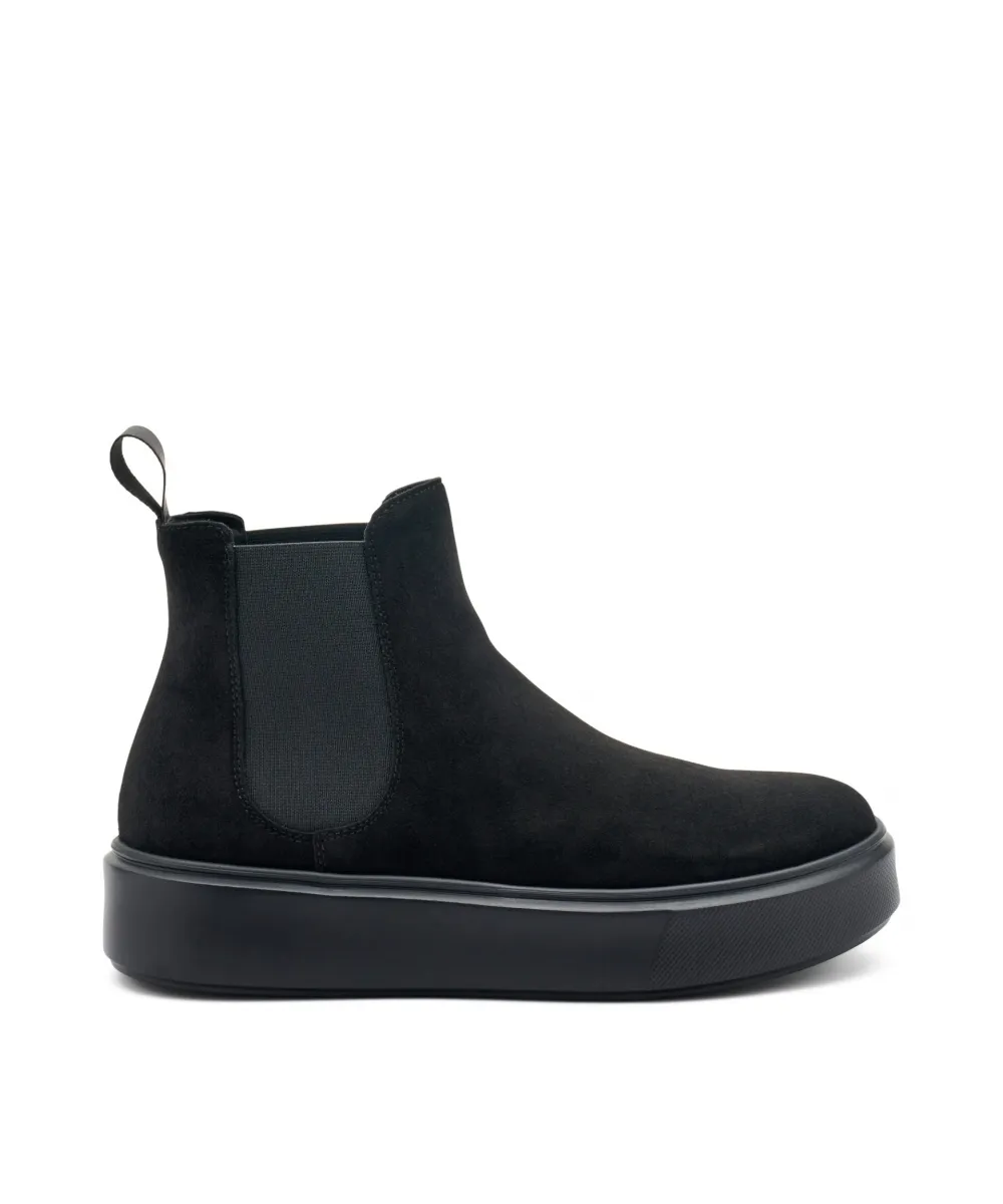 Beatles Casual In Pelle Scamosciata Nero