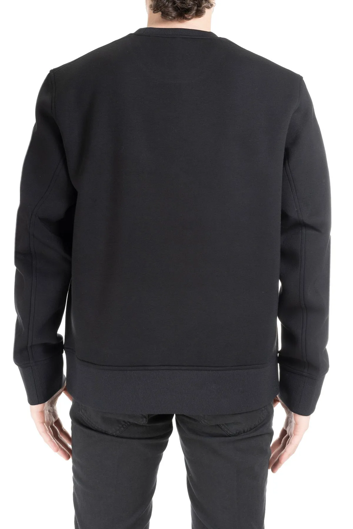 BLACKBARRETT   FELPA NERA IN RAYON CON LETTERING FRONTALE