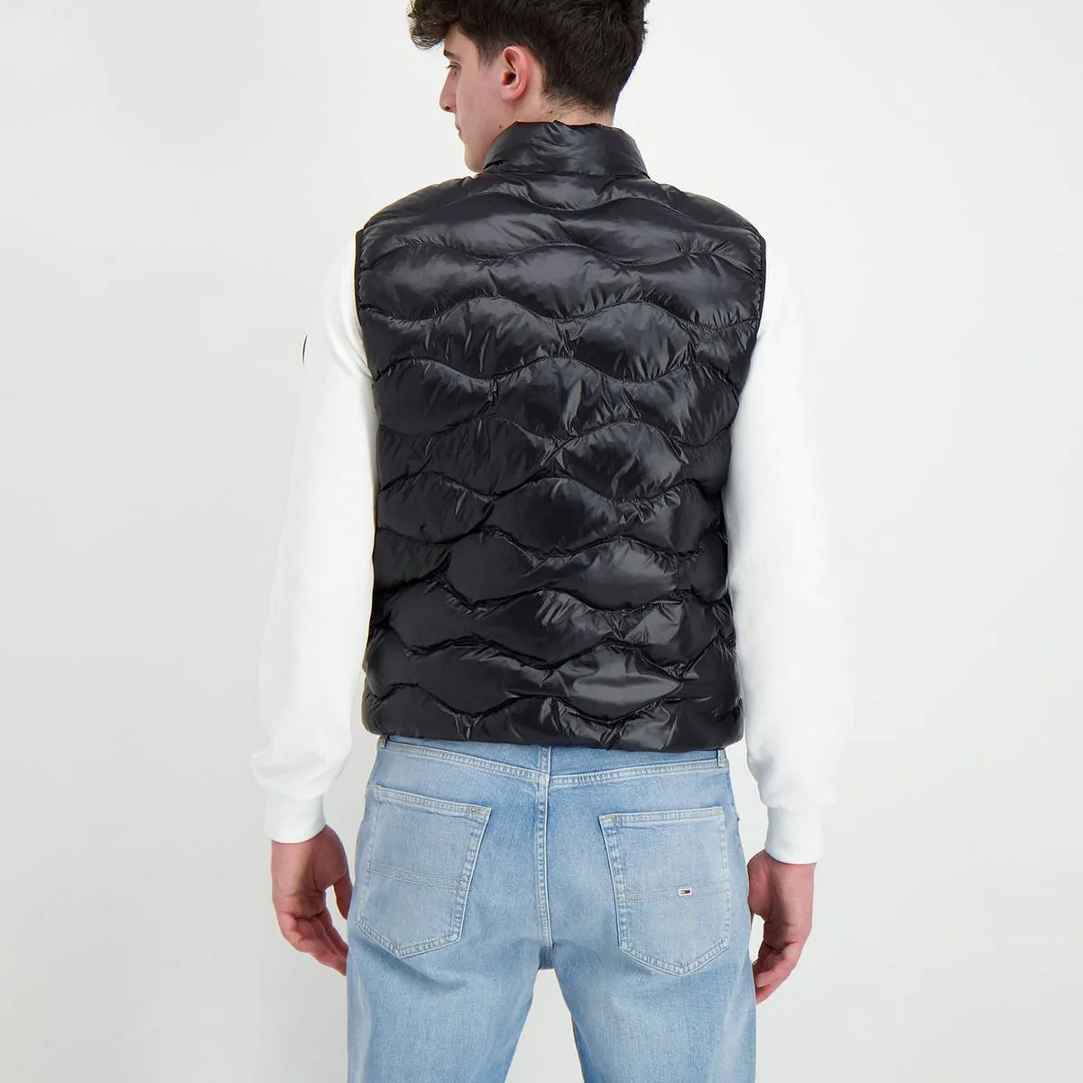      BLAUER PIUMINO SMANICATO AD ONDE  