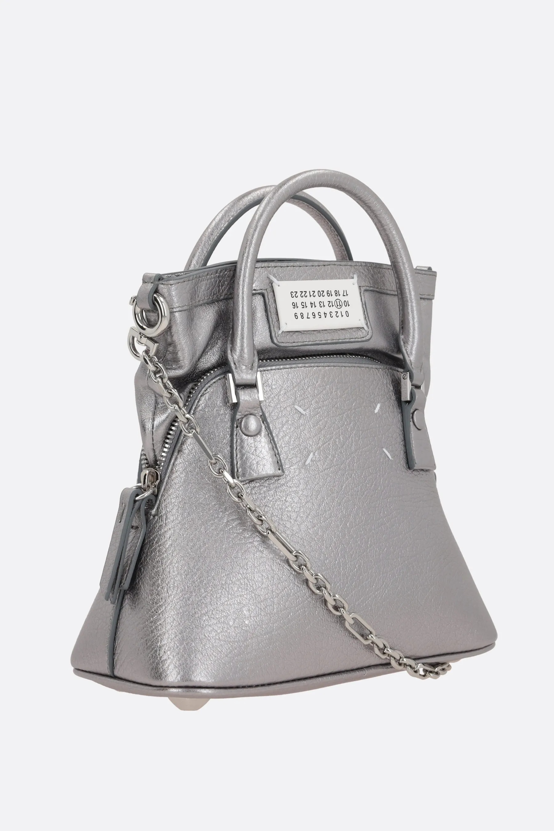  borsa a mano 5AC Classique micro in pelle martellata  
