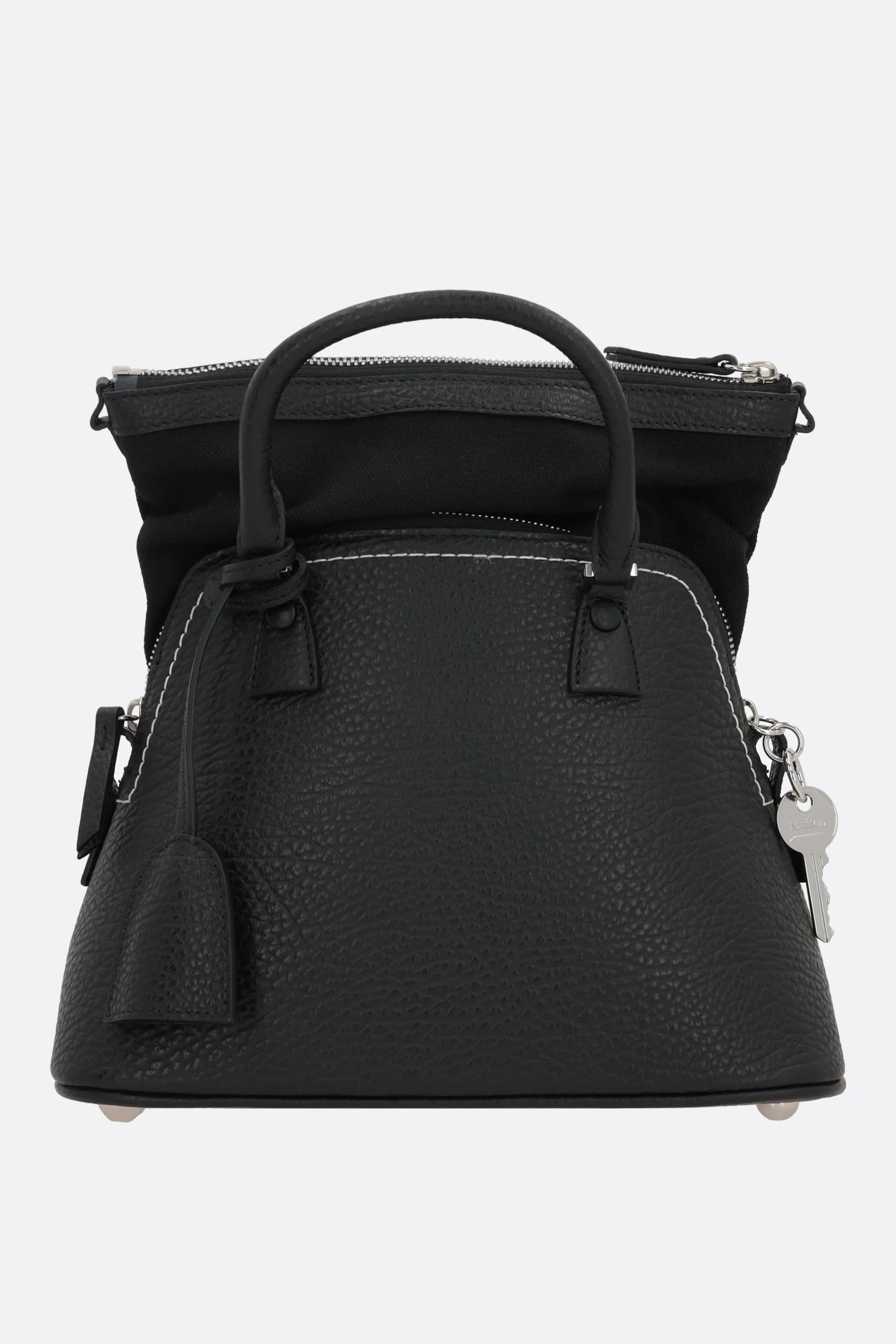  borsa a mano 5AC Classique mini in pelle martellata  