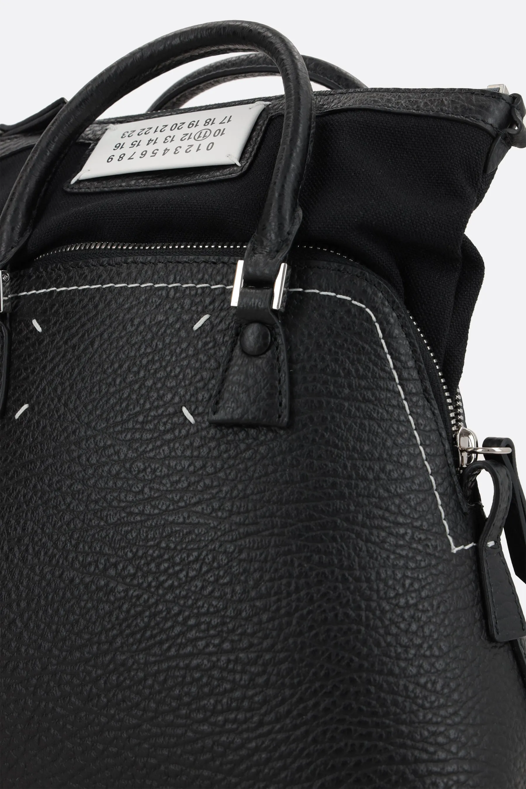  borsa a mano 5AC Classique mini in pelle martellata  
