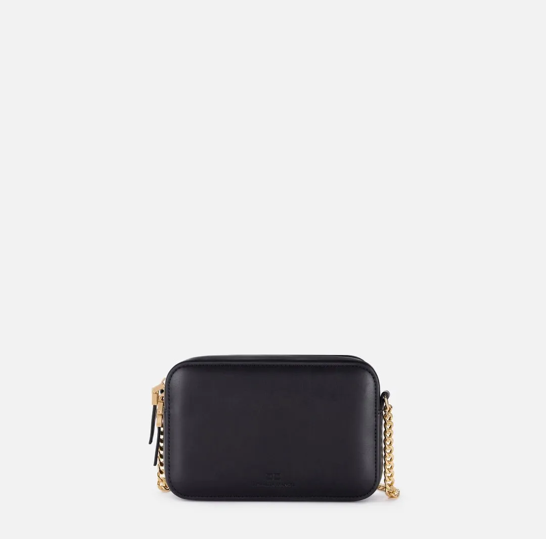 Borsa a tracolla con angoli in metallo bs72a47e2 elisabetta franchi ai 24.25.