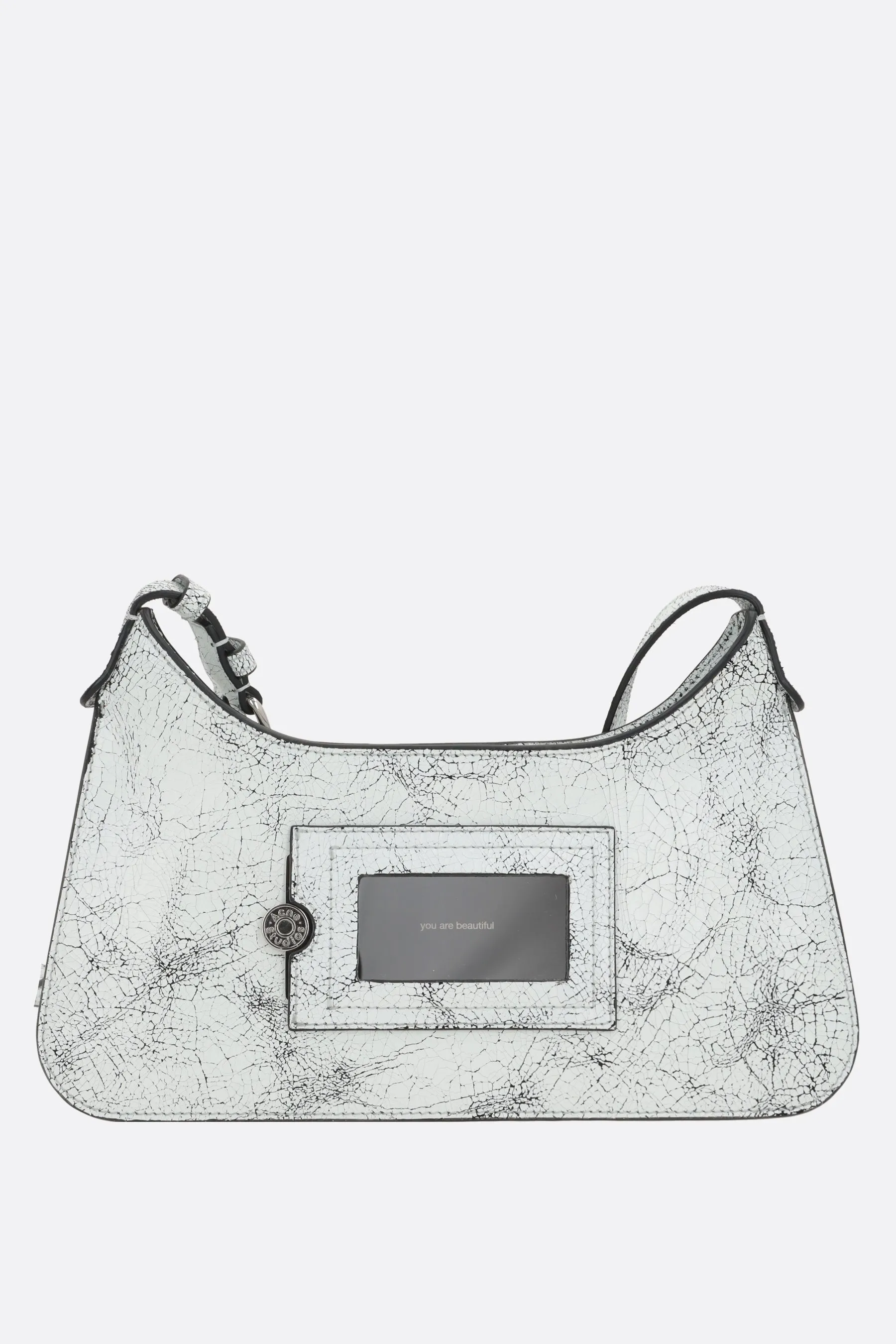  borsa a tracolla Platt mini in pelle cracked  
