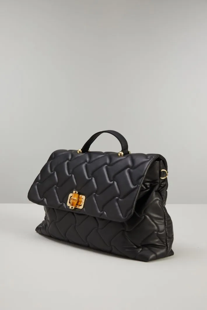 Borsa con gancio in bambù