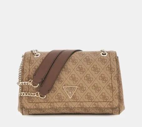 Borsa Guess Noelle BG787921 Latte Logo Brown