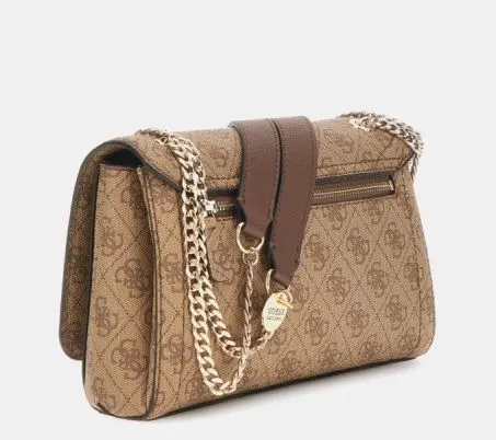 Borsa Guess Noelle BG787921 Latte Logo Brown