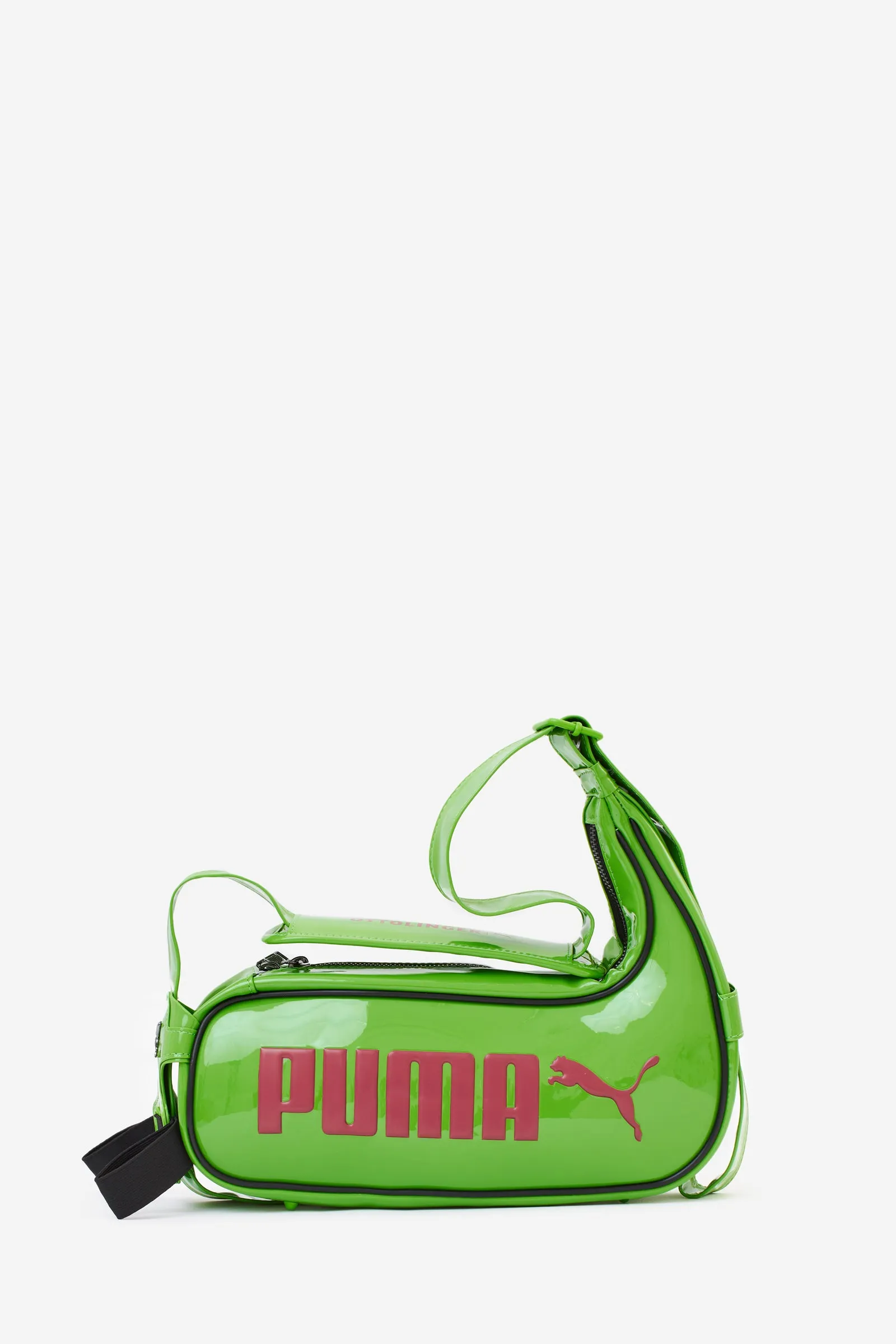Borsa in poliuretano verde