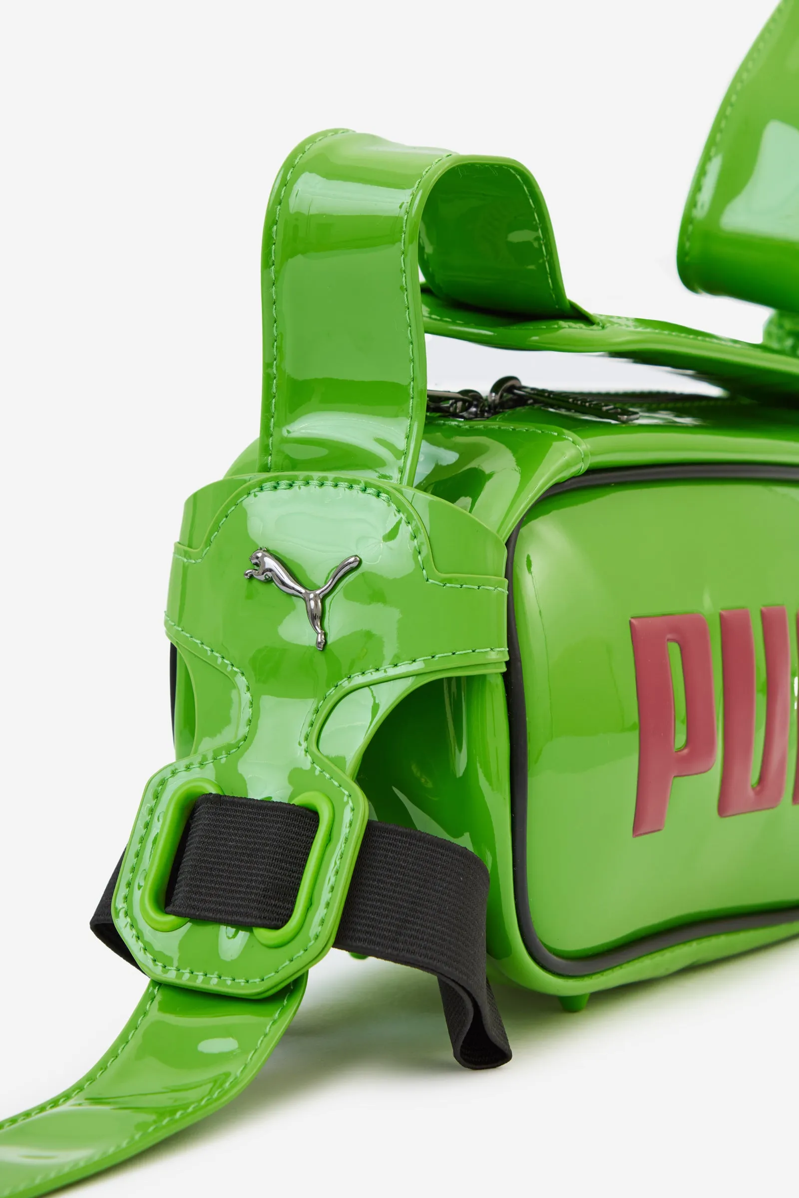 Borsa in poliuretano verde