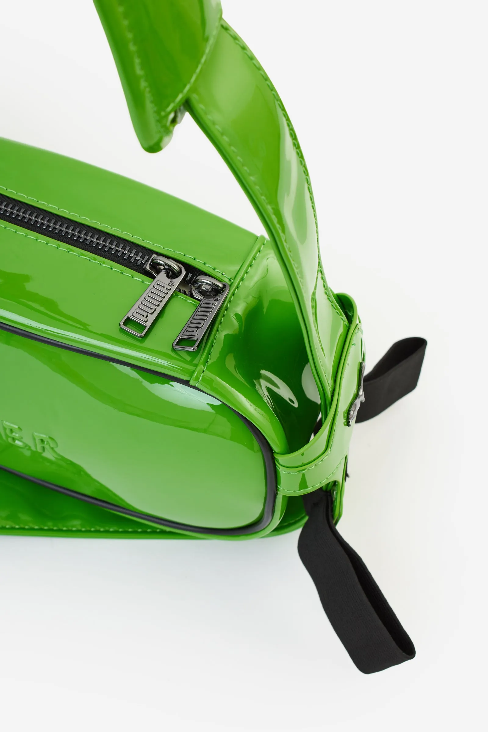 Borsa in poliuretano verde