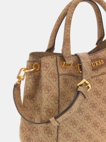 Borsa Simil Pelle Guess Emeral Logo BA931606 Latte Logo