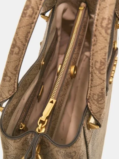 Borsa Simil Pelle Guess Emeral Logo BA931606 Latte Logo
