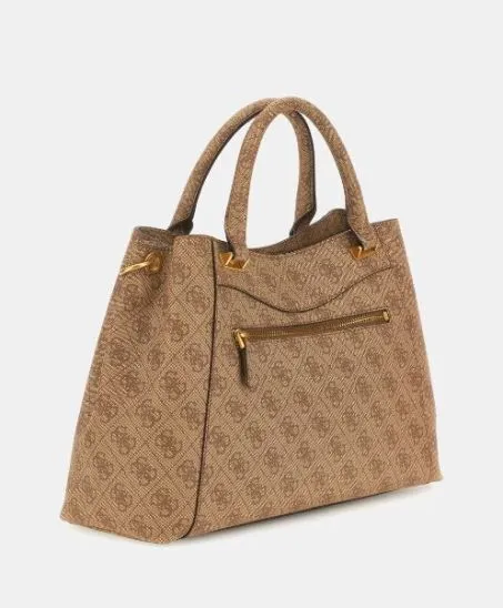 Borsa Simil Pelle Guess Emeral Logo BA931606 Latte Logo