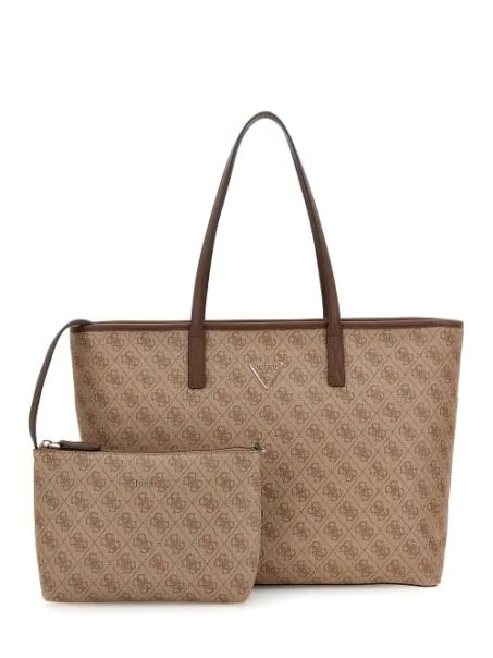 Borsa Simil Pelle Guess Power Play SG900637 Latte Logo