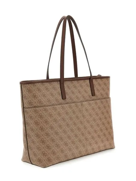Borsa Simil Pelle Guess Power Play SG900637 Latte Logo