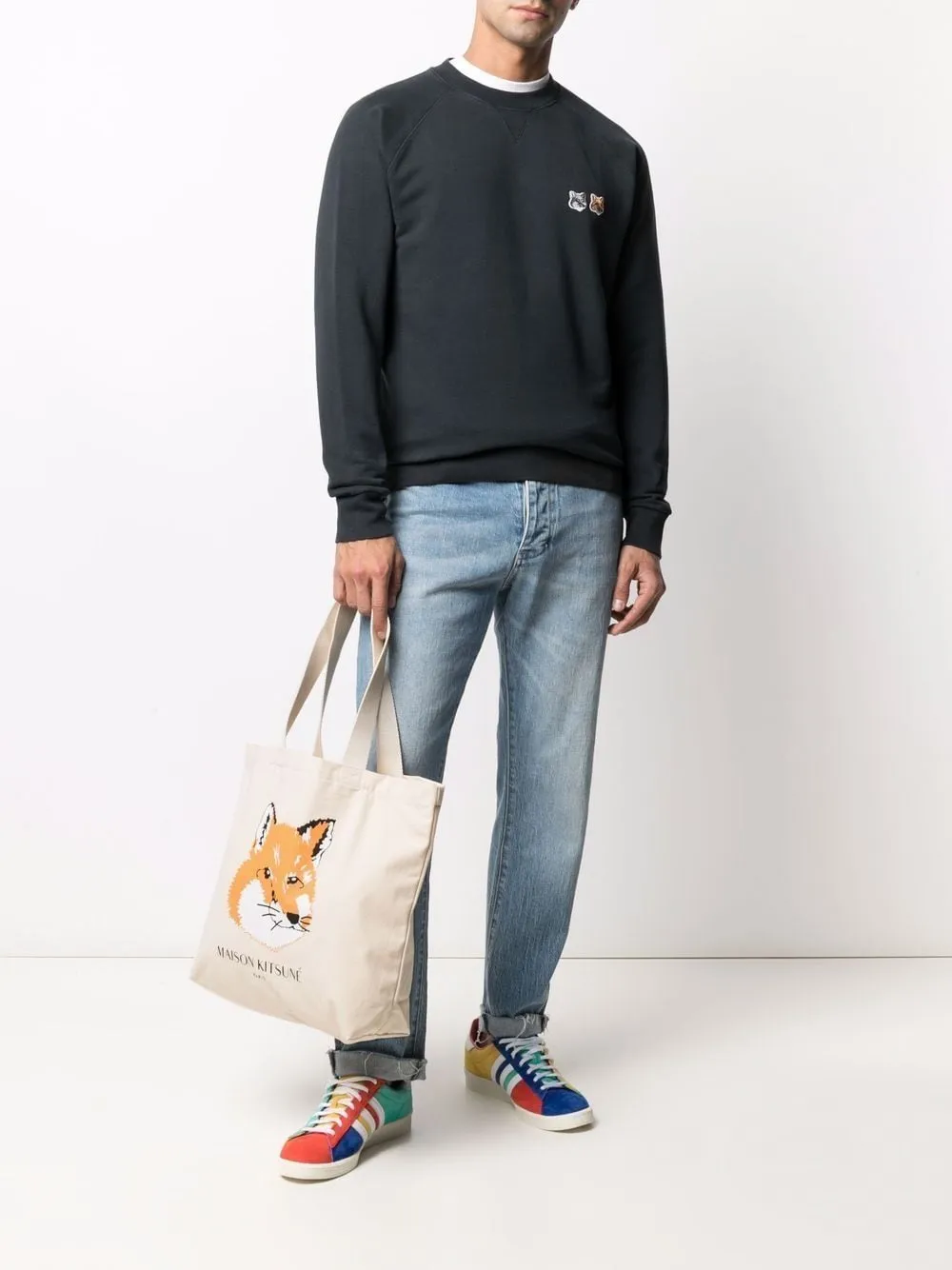 borsa tote ecrù