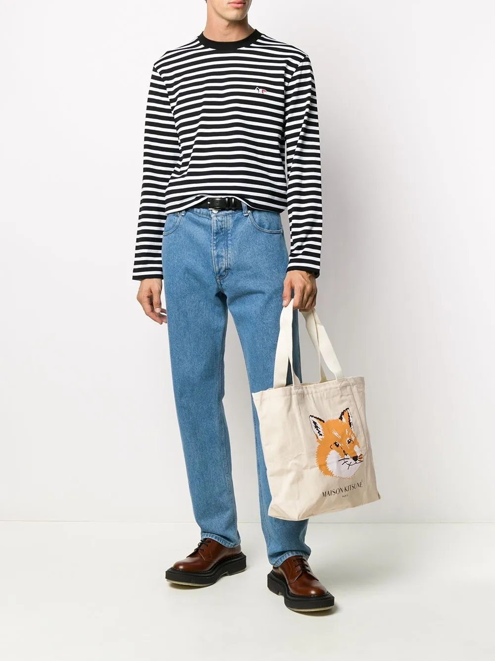 borsa tote ecrù