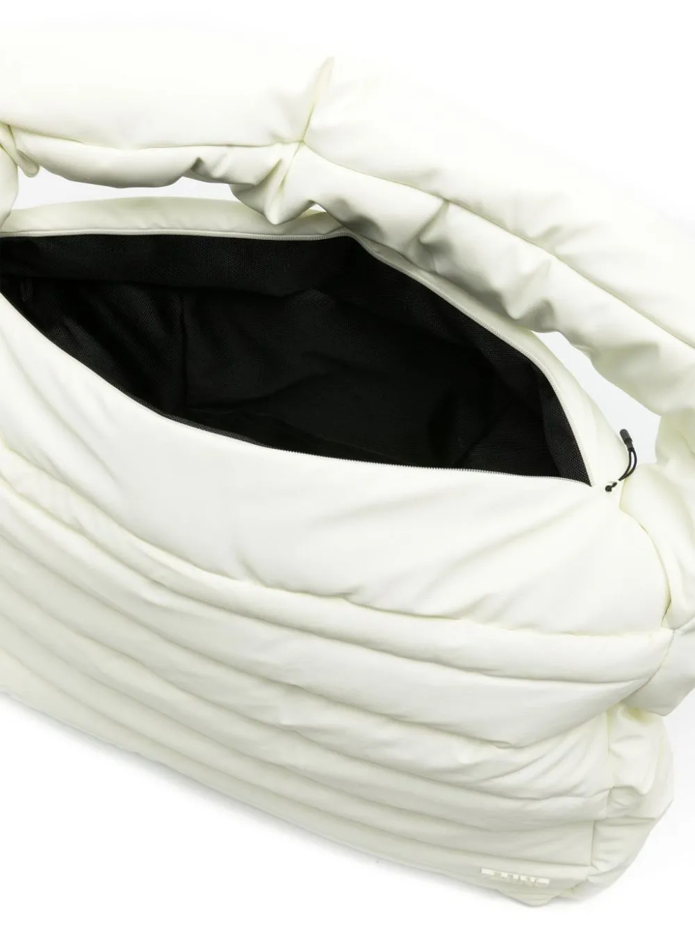 borsa tote imbottita avorio
