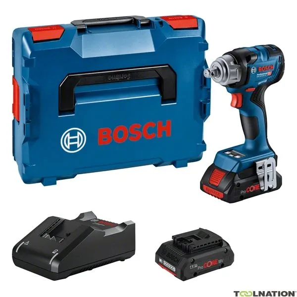 Bosch Professional 06019L5002 GDS 18V-330 HC Avvitatore a impulsi professionale 18V 4.0Ah in L-Boxx